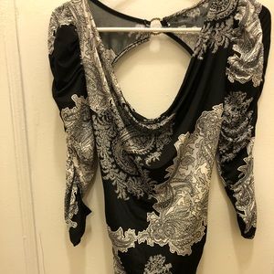 Black and White cocktail dress